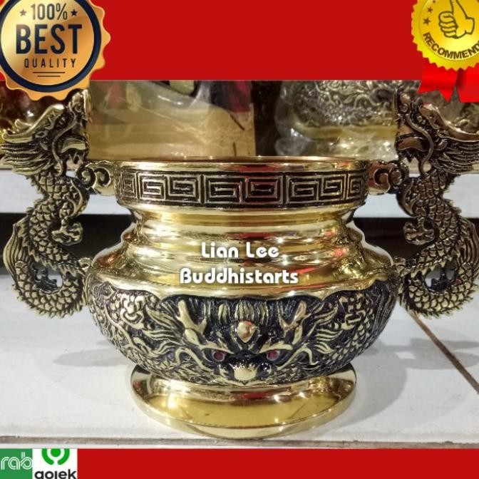 Ready stock] hiolo sianglu taiwan logam tembaga crome emas 6 inch