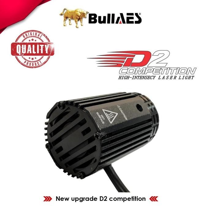 Lampu Tembak Laser D2 PLUS Hi Loo 20 Watt Laser Premium merk BULLAES