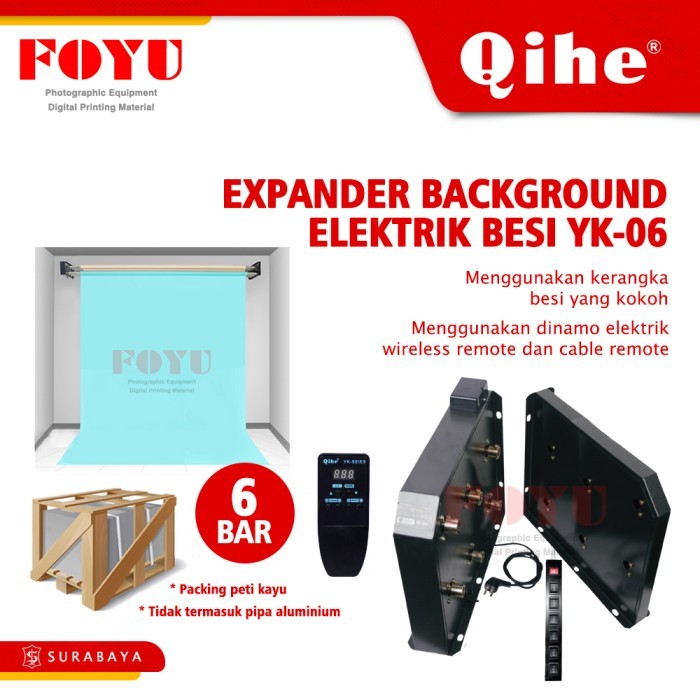 Sale Expander Background Elektrik Besi 6 Slot Bar Wireless Remote Yk-06