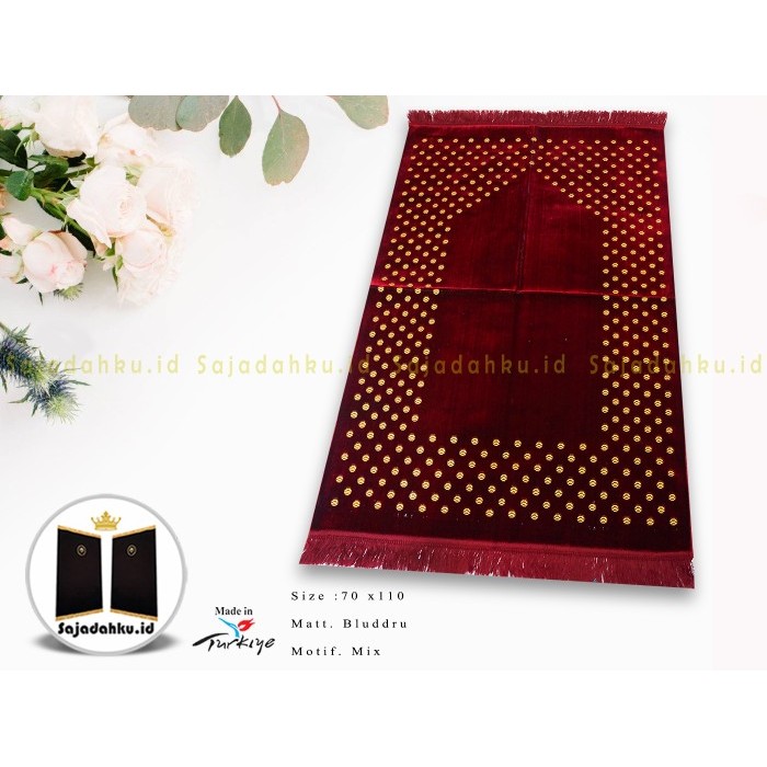 TERBARU Sajadah Turkey Dewasa Motif Polos/Sedikit - Grosir Sejadah