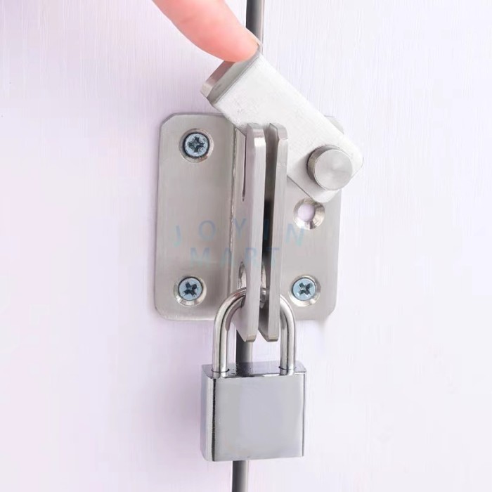 Kunci Geser Pintu / Selot Slot Gembok / Slot Pintu Geser/ Cantolan Grendel Pintu / Selot Pintu