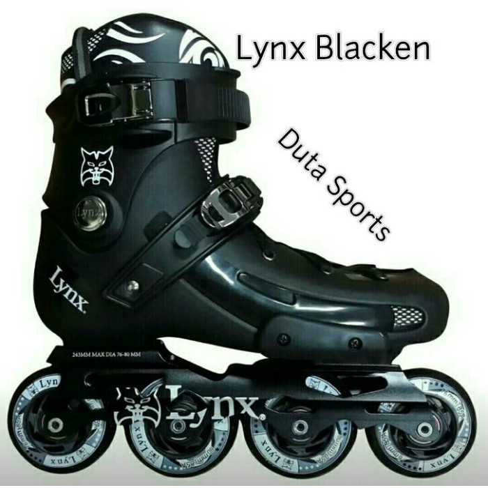 Sepatu Roda Lynx Blacken Slalom Inline Skate