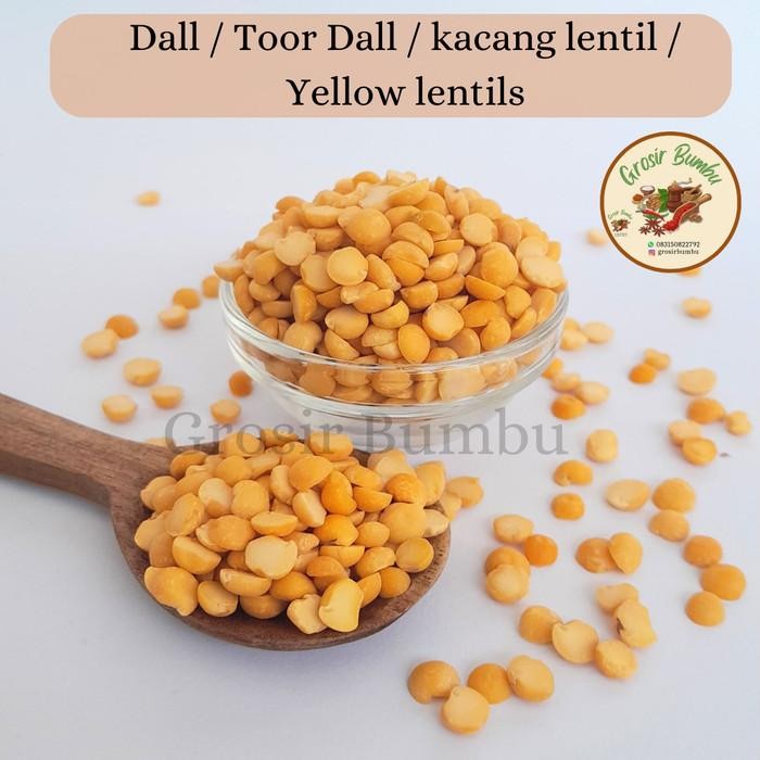 

Dall 1Kg / Toor Dall / Kacang Lentil / Lentil / Yellow Lentils Organic