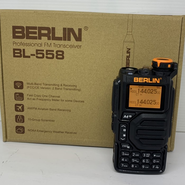 Ht Berlin BL-558 dualband Radio 558 multiband Receiver murah