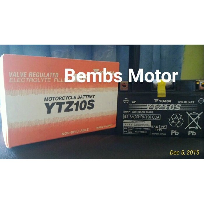 Ready AKI Yuasa YTZ10S JEPANG