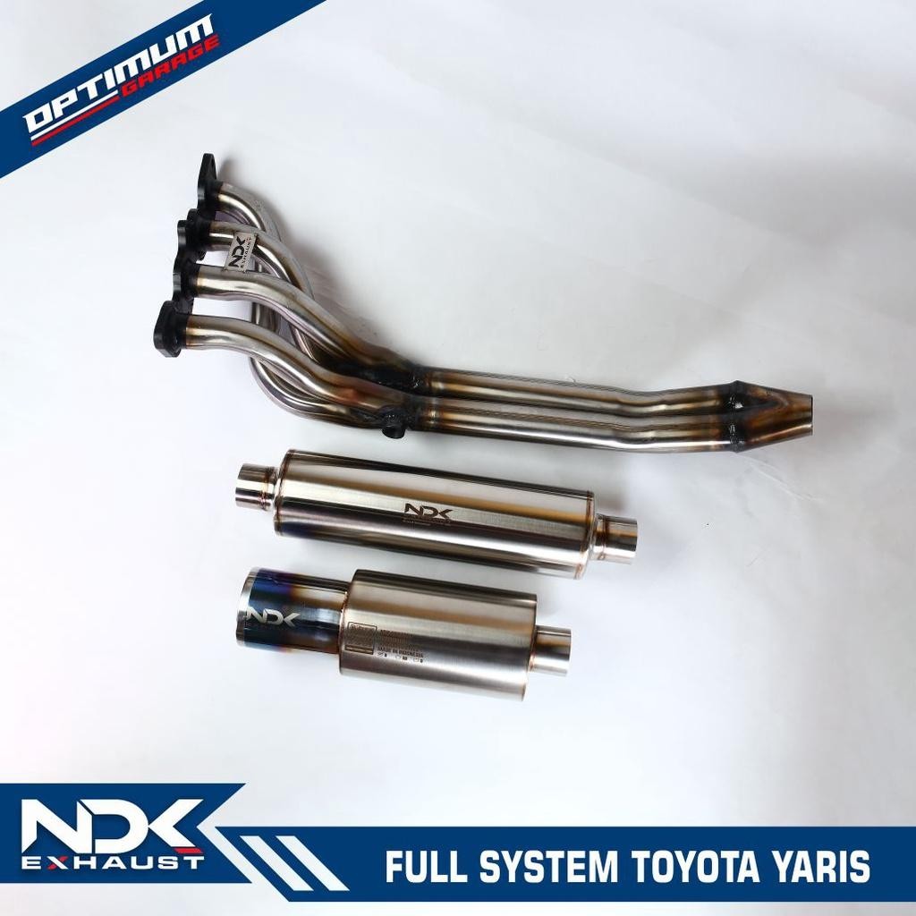 Full Sistem Knalpot Mobil Ndk Exhaust Muffler Dk-03V3 Resonator Hold Header 4.2.1 Mobil Yaris