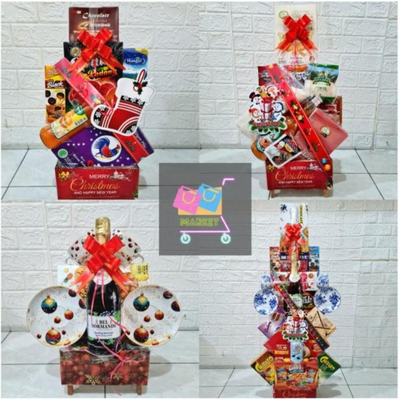 

shu [promo] parcel natal 2024 snack preum coklat numan tahun baru | parsel hampers kado christmas free kartu ucapan
