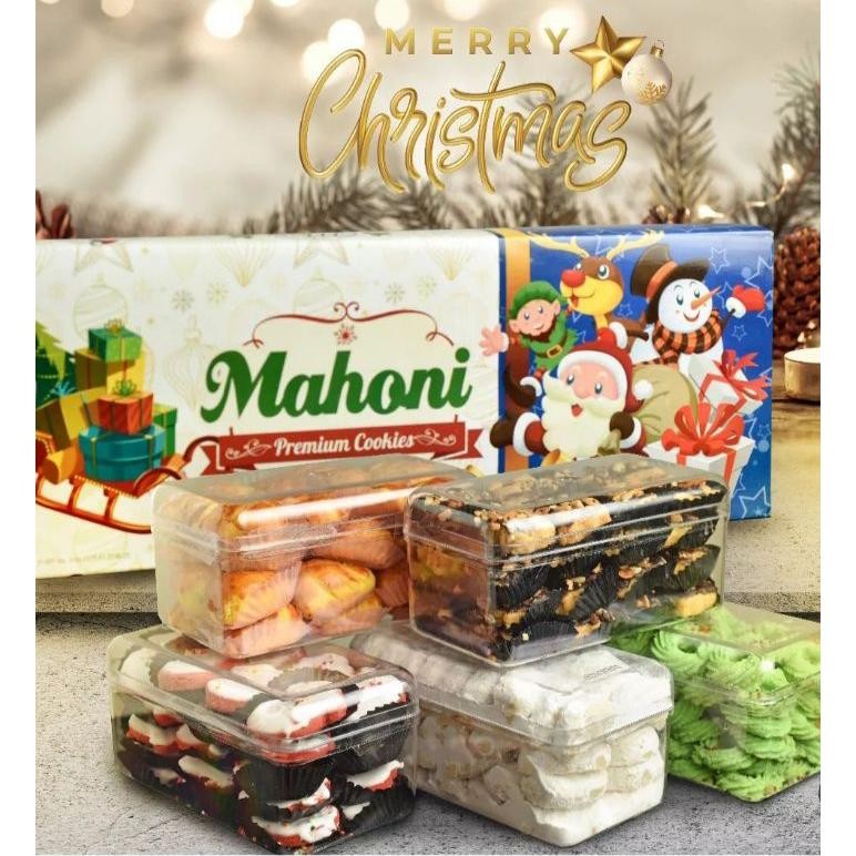 

nos kue natal tahun baru preum isi 5 box mahoni | hampers natal kue kering natal & tahun baru