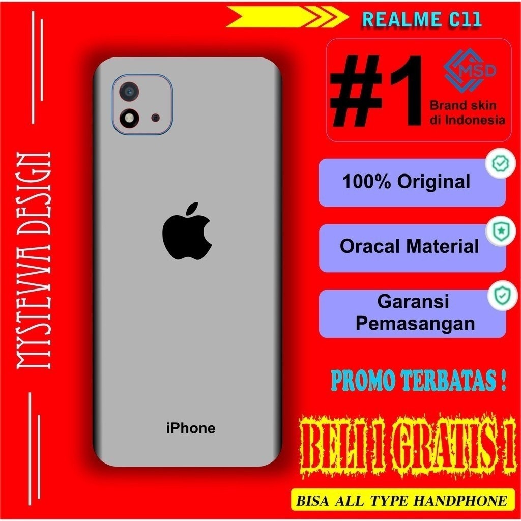*Fullbody* Realme C11 Garskin Case/Stiker Premium Custom COD