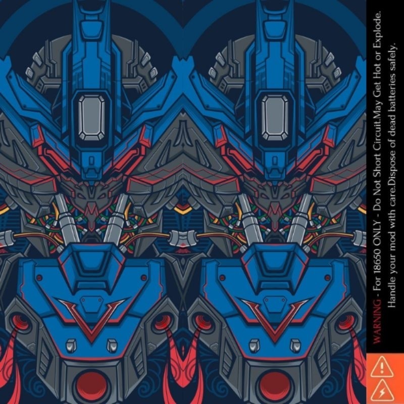 

*Fullbody* Jaka Stiker Wrap Baterai 18650 Mecha Series Untuk Melindungxi Dan Mempercantik Battery Garskin Case/Stiker Premium Custom COD