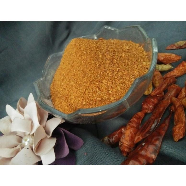 

Cabe Rawit Bubuk Pedas Nampol 120.000 SHU (1 KG) / Birds eye chili Powder