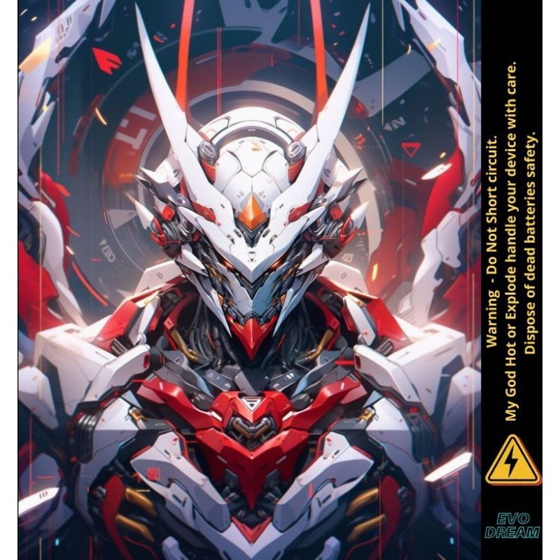 

*Fullbody* Stiker Wrap Baterai 18650 Gundam Anti Gores Hiasan Garskin Case/Stiker Premium Custom COD