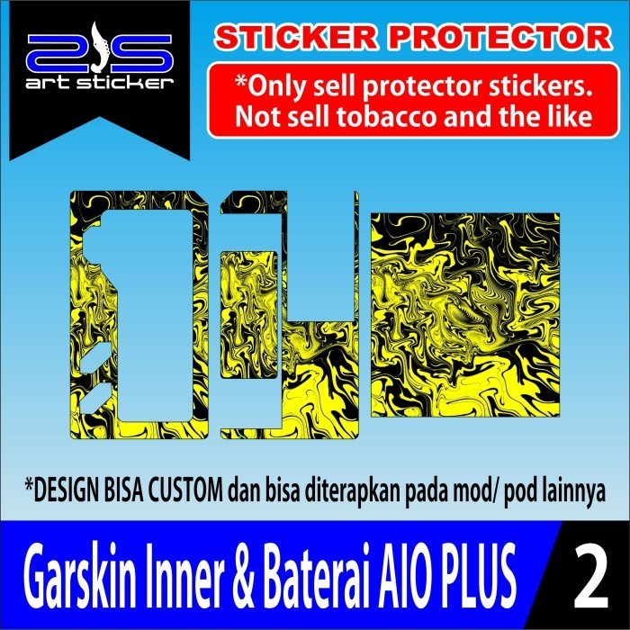 

*Fullbody* Inner Baterai Man To Aio Plus Green Black Se Garskin Case/Stiker Premium Custom COD