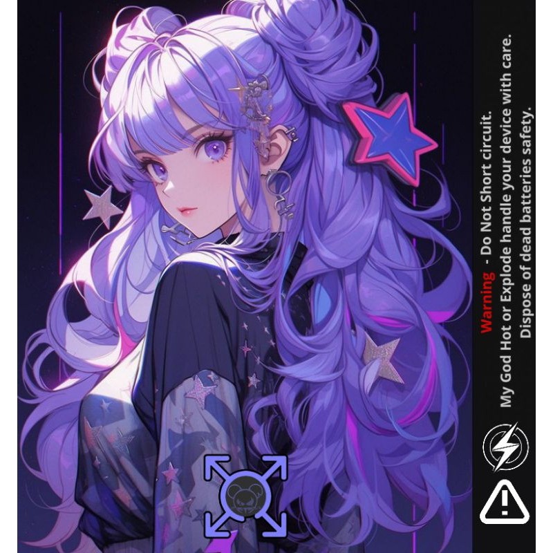 

*Fullbody* Famstore Stiker Wrap Baterai 18650 Vm Waifu V1 Dan Anti Gores Garskin Case/Stiker Premium Custom COD