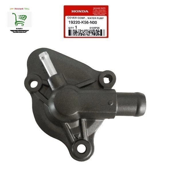 Cover Tutup Water pump (HITAM) SONIC - Supra GTR 150 19220K56N00 ORIGINAL AHM