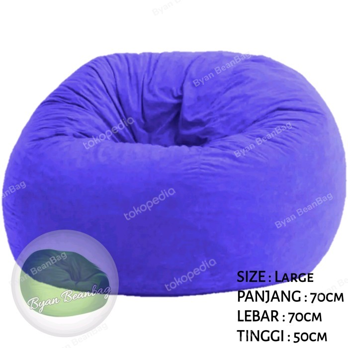 Bean Bag / Pumkin / Sofa / Size L - Suede Ungu