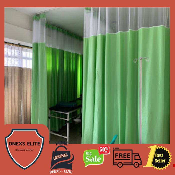 Gorden RS warna hijau link order khusus / gorden rumah sakit