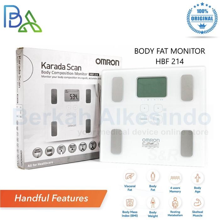 Omron Body Fat Monitor Hbf 214 - Timbangan Digital Omron Hbf214