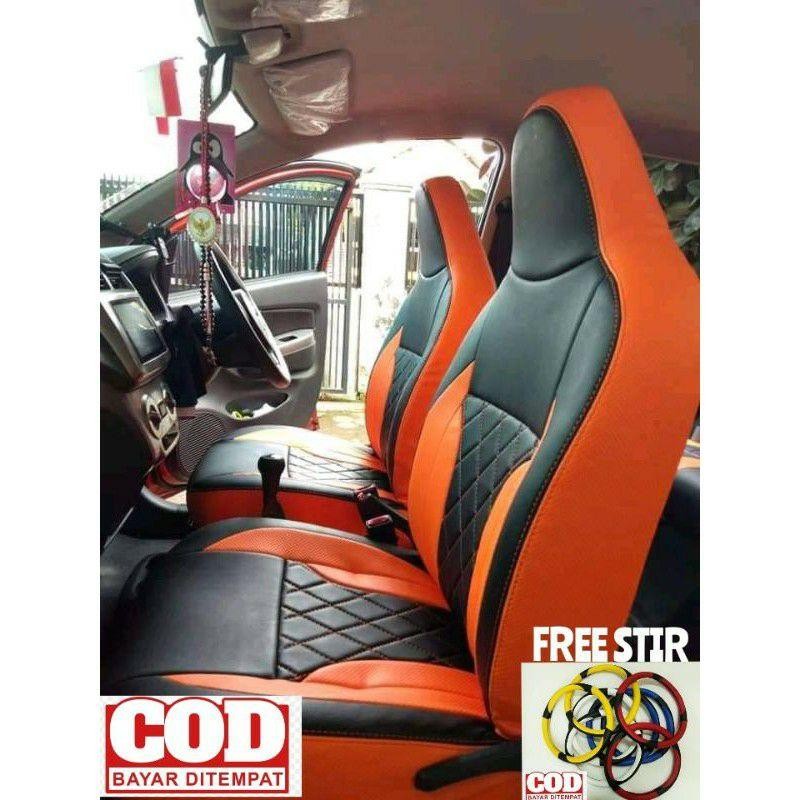 Sarung Jok Mobil Sigra Calya Motif  Full 3 Brs Bahan Medium Ferary