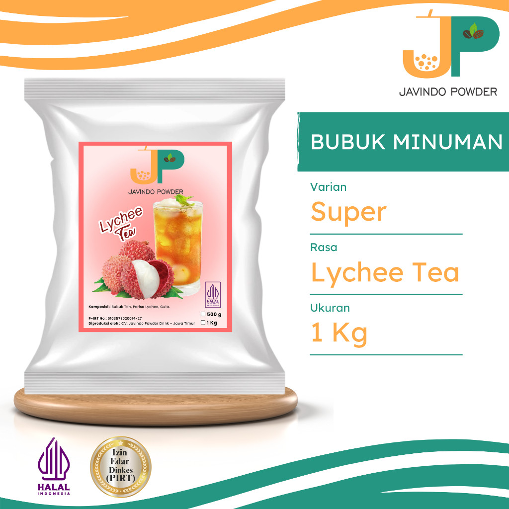 

JAVINDO Bubuk Minuman Super Rasa Lychee Tea / Teh Leci 1 Kg Javindo Powder