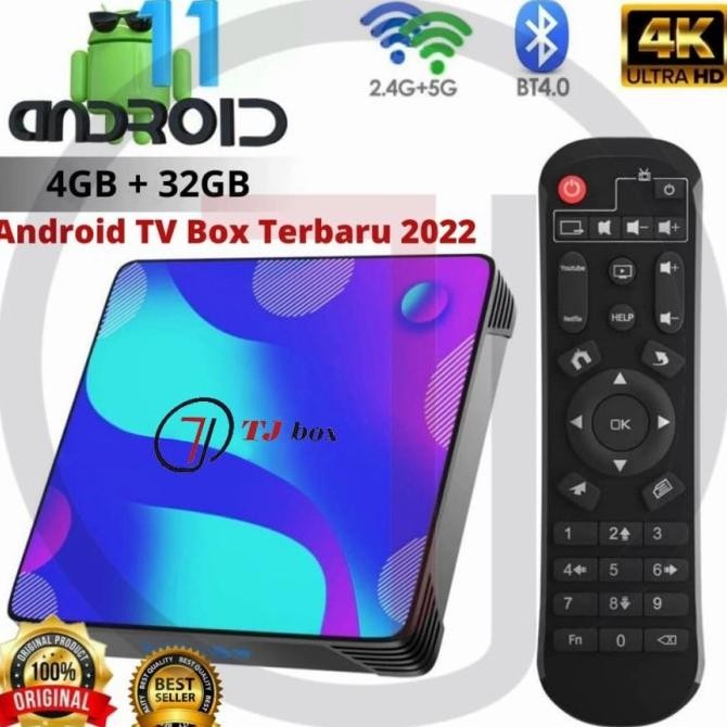 Android Tv Box X88 Pro 10 RK3318 RAM 4GB ROM 32GB Android 10 ORIGINAL