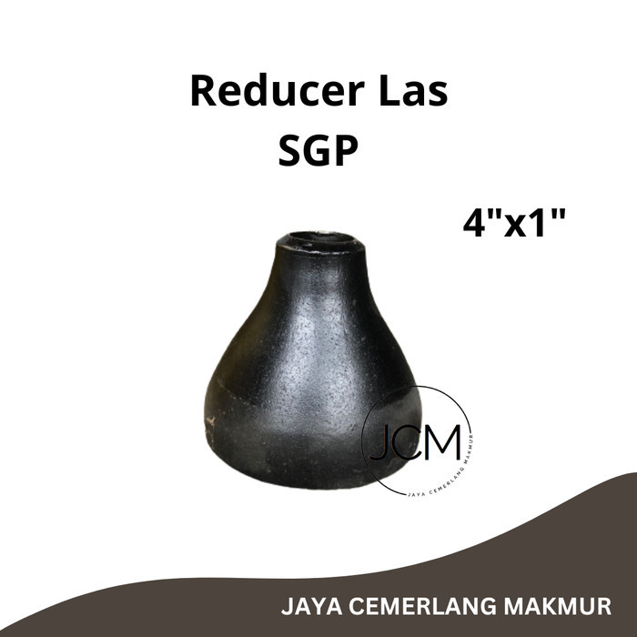 BEBAS ONGKIR - Reducer Las SGP 4" x 1" / Vlok Sock Las SGP Besi 4 x 1 Inch / Reducer