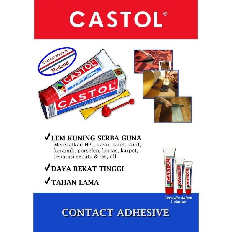 

Terbaru (1 Lusin / 12 Pcs) Lem Castol Mini 14Cc - Lem Karet Lem Sepatu Dll
