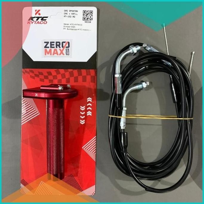Gas Spontan CNC AT-102 2 Kabel Gas KTC Kytaco Original Red Universal 1