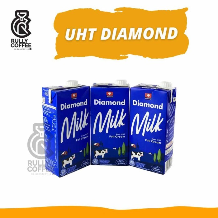 

Susu UHT Diamond Per Karton isi 12 Liter (12 Pack isi 12x1000 ml )