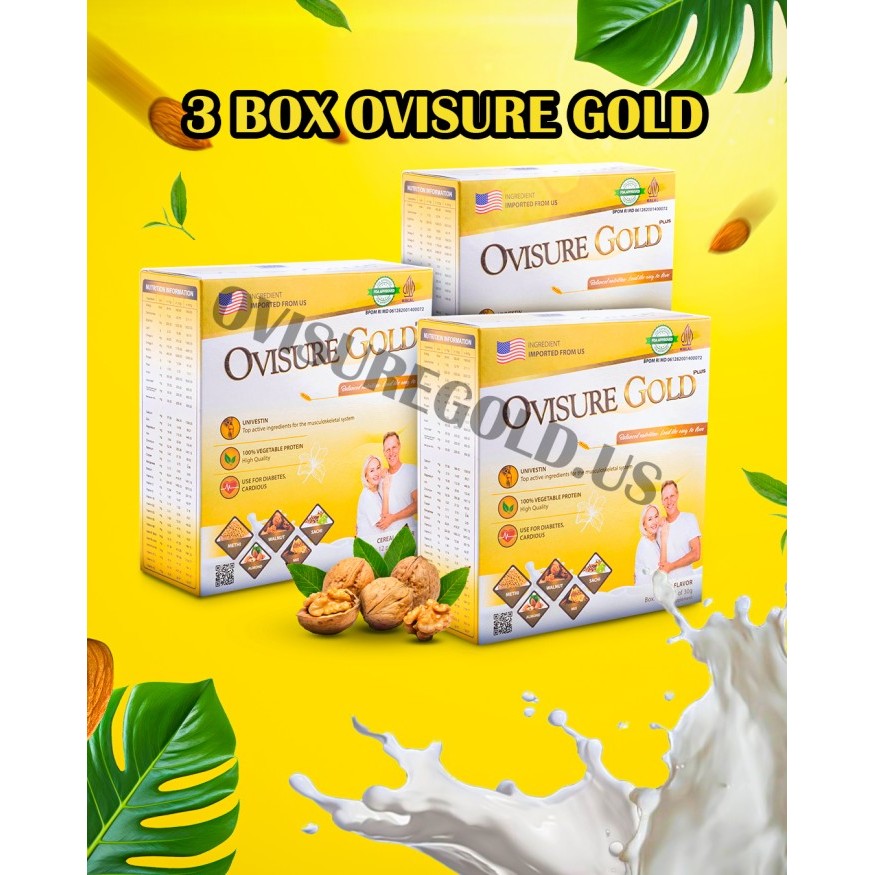 

3 BOX OVISURE GOLD SUSU LANSIA UNTUK TULANG DAN SENDI