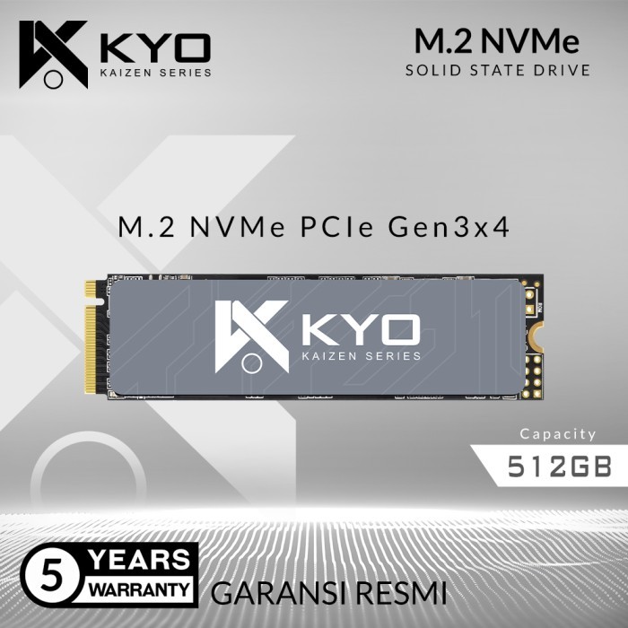 SSD M2 NVME / M.2 NVME/ M2NVME 512GB KAIZEN RESMI (GARANSI 5 TAHUN)