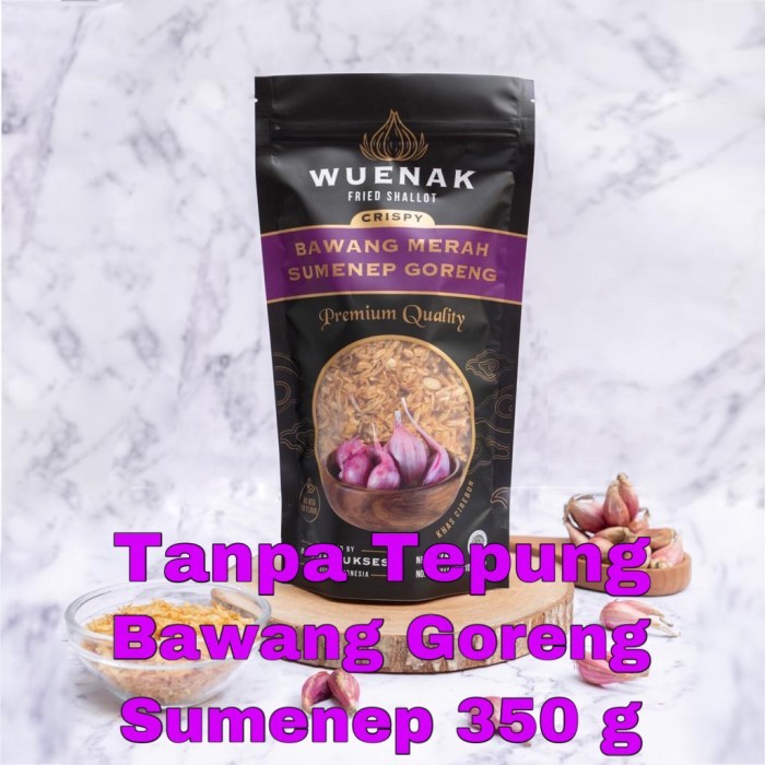 

BAWANG GORENG SUMENEP WUENAK 350 g (Premium Quality/First Hand)