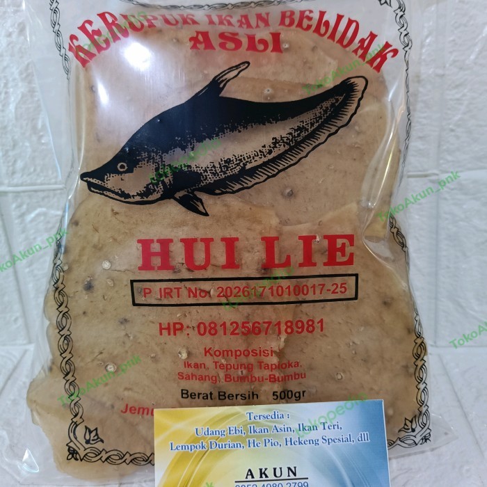 

kerupuk ikan belidak hui lie