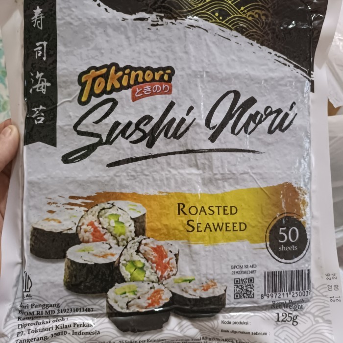

NORI TOKINORI HALAL 50 LEMBAR/ROASTED SEAWEED/RUMPUT LAUT PANGGANG