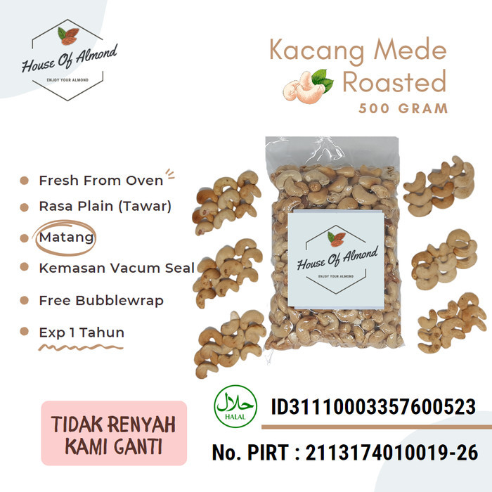 

Kacang Mede / Mete Panggang Jumbo 500gr