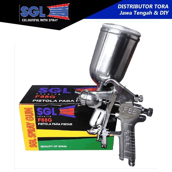 Spary Gun Hight Pressure Sgl (Sgl-F88G) - Spray Gun Tabung Atas 1.3Mm