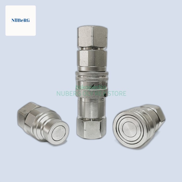 Quick Coupler Hydraulic 1/4 Inch Flat Face (Oly)