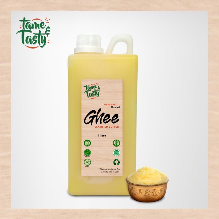 

Tame&Tasty Organic Ghee 1 Ltr (minyak samin lokal)