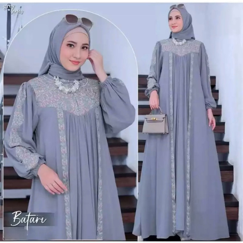 Bj Dreas Branded Bahan Tebal Baj Gamid Lengan Pnjng Murah Jubah Cewek Muslimah Ghamis Deres Remaja M