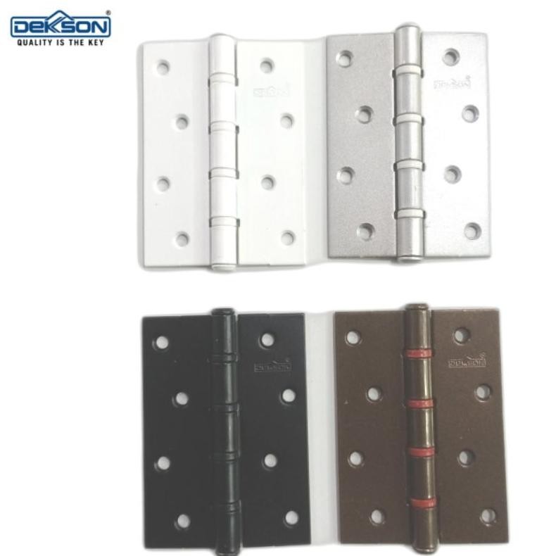 RK JAYA ALUMUNIUM Engsel Pintu Kupu kupu Dekkson Nylon 3x2.5x2mm 4NR Warna - Harga perset "