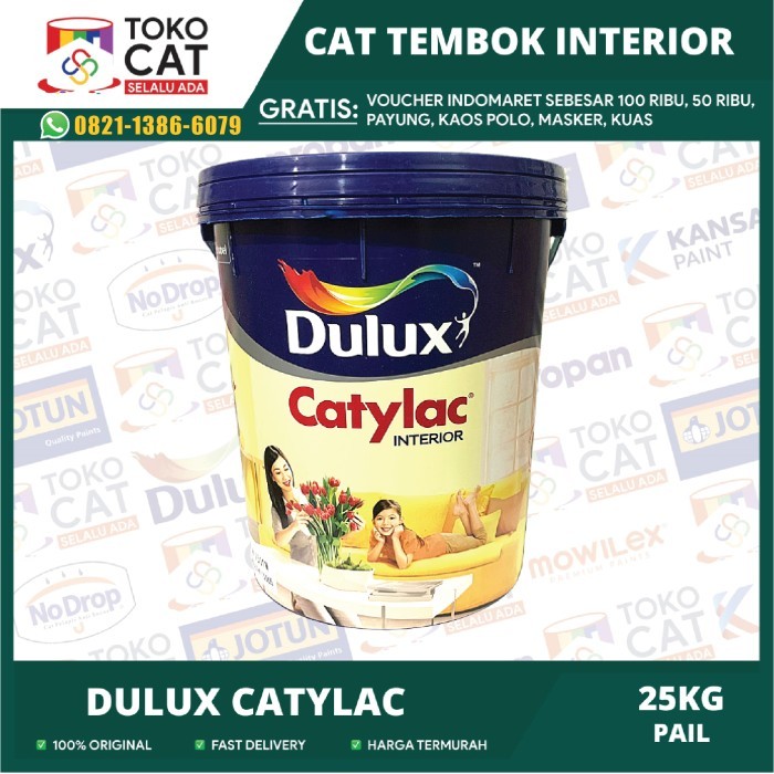 Cat Tembok Interior Dulux Catylac Putih 1501 / Warna CATALOG 25kg Pail