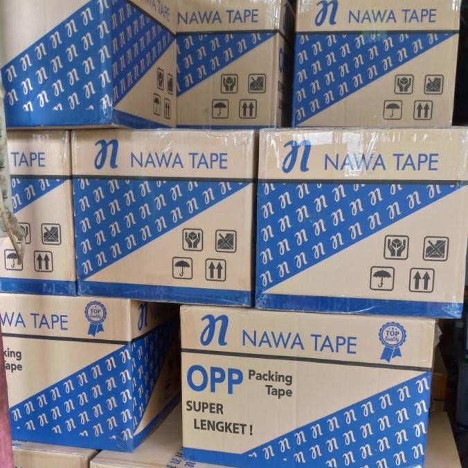 

1 Dus Nawa Tape Lakban Bening Coklat 45 mm x 90 yard BC [KHUSUS OJOL] 2112
