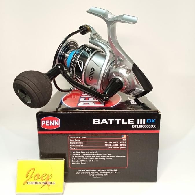 Penn Battle III 6000 DX Reel Spinning Alat Pancing Mancing