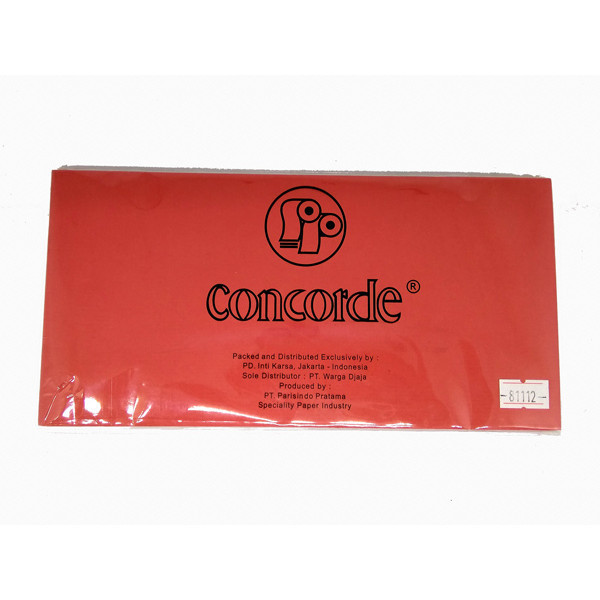 

Concorde Amplop Envelope Laid Merah Isi 12
