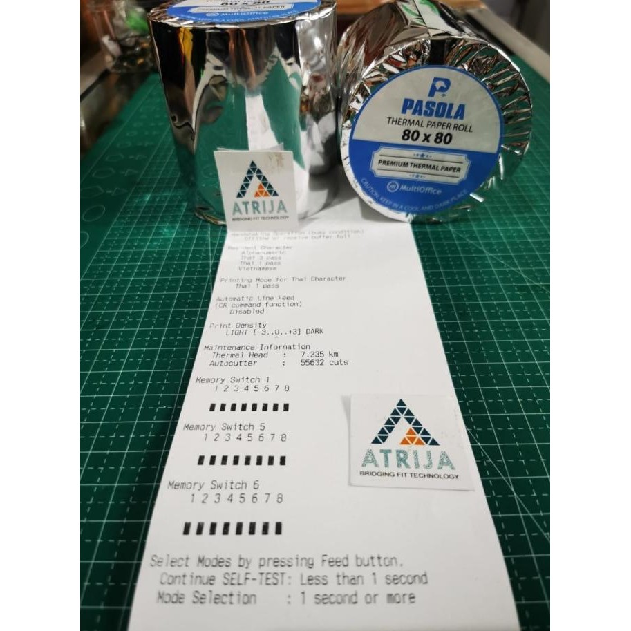 

(1 BOX= 50 ROLL) KERTAS THERMAL STRUK KASIR PASOLA 80X80 GRAB/GOJEK