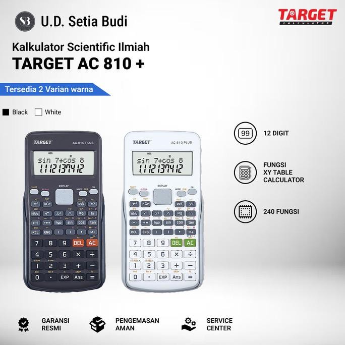 

TERBARU - Kalkulator Scientific TARGET AC-810 Plus