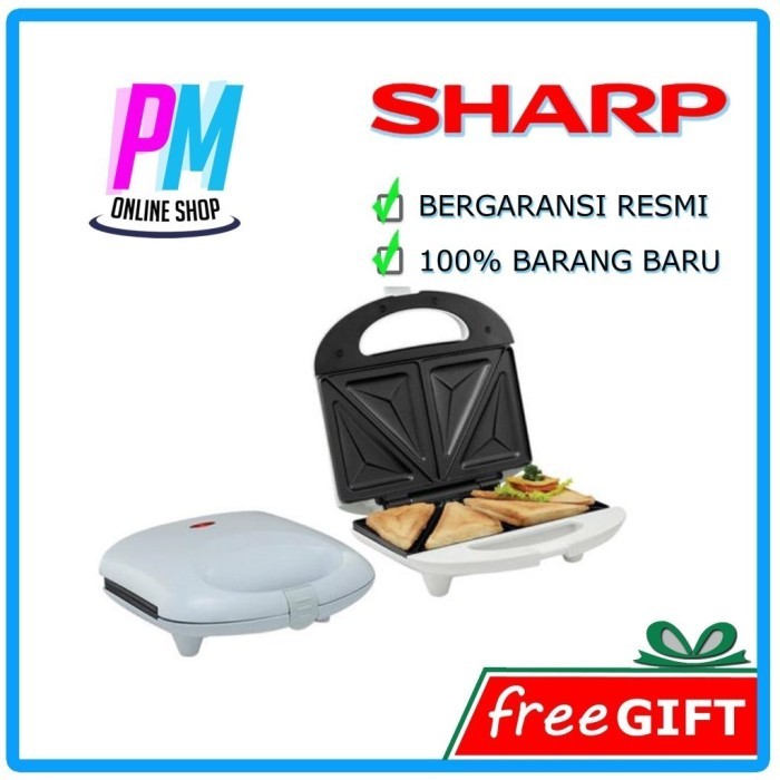 Sharp Pemanggang Roti Kzs-70L(W) / Toaster Roti / Sandwich Toaster