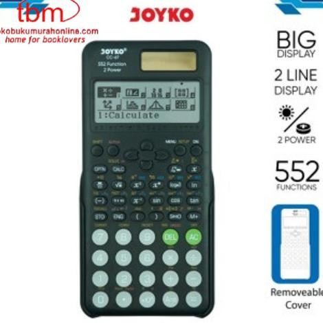 

TERBARU - Calculator Kalkulator Joyko CC-67 Scientific 552 Functions / Kalkulator Ilmiah