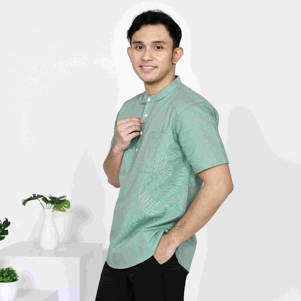 BEST/ Sarimbit Keluarga 2023 Sage Green - Baju Couple Keluarga Lebaran 2023