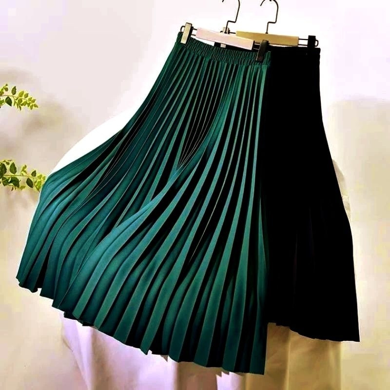 ROK PLISKET PREMIUM /ROK PANJANG MUSLIM/ ROK MAYUNG BAHAN MOSCREPE PREMIUM GRADE A